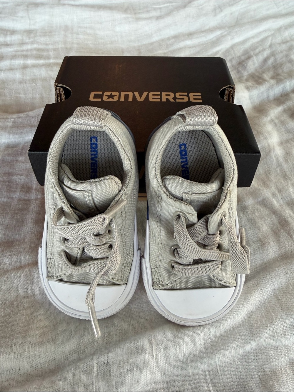 Converse CTAS Street Slip Pale Grey Baby Shoes Infant Size 3